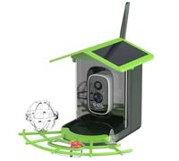 Zhdbchyuu Smart Bird Feeder Camera with AI Species Identifier Solar Powered, 2.5K HD Video, Motion Alerts - Outdoor Garden