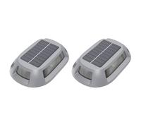 Zhdbchyuu Solar Deck Light with Smart Light Sensor, Aluminium LED RGB Path Lights for Garden, Yard,Stairs