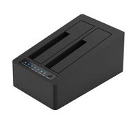 Zhdbchyuu Solid State Drive Socket 2.5-inch Dual Bay Universal Hard Drive Case Base USB3.0 Clone Base