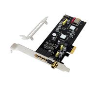 Zhdbchyuu SSS1700 Internal PCIe Sound Card PCIe X1 Fiber Optic Coaxial Digital Audio HiFi Sound Card Driver-Free for Home Theater