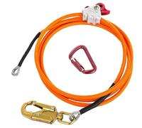 Zhdbchyuu Steel Wire Core Flip Line Kit Adjustable Climbing Positioning Rope for Arborists Tree Climbers with Snap Hook Lanyard