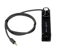 Zhdbchyuu Stereo Ground Loop Isolator 3.5mm to XLR Audio Isolator Audio Noise Isolator Noise Suppressor Isolator