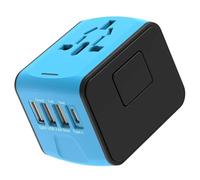 Zhdbchyuu Travel Adapter Universal Power Plug UK EU AU US Sockets International 3USB Type-C Wall Charger for Worldwide Adaptor