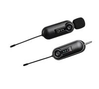 Zhdbchyuu UHF Wireless Lavalier Microphone 50M Effect Transmission for Smartphone Vlog Video Recording Interview Live Streaming