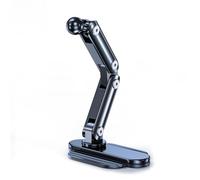 Zhdbchyuu Universal Metal Car Mount Phone Holder Base, 17mm Ball Head Rotating Dashboard Stand with 3-Section Folding Arm