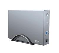 Zhdbchyuu USB 3.0 to SATA 6Gbps External Hard Drive Enclosure for 3.5" HDD SSD Support UASP Automatic Sleep Function EU Plug