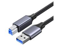 Zhdbchyuu USB Printer Cable USB Type B Male to A Male USB 3.0 Printer Scanner Cable for HDD Enclosure Blu-Ray Drives Printer 1m