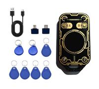 Zhdbchyuu V3.0 RFID Smart Chip Reader NFC Duplicator with 5X CUID & 2X T5577 Keychain 125Khz 13.56Mhz Card Copier Decoder RFID