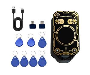 Zhdbchyuu V3.0 RFID Smart Chip Reader NFC Duplicator with 5X CUID & 2X T5577 Keychain 125Khz 13.56Mhz Card Copier Decoder RFID