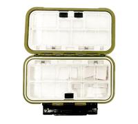 Zhdbchyuu Waterproof Fishing Tackle Box Fishing Tool Storage Box Fish Hook Lure Fake Bait Boxes Carp for Fishing Supplies Green