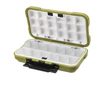 Zhdbchyuu Waterproof Fishing Tackle Box Fishing Tool Storage Box Fish Hook Lure Fake Bait Boxes Carp for Fishing Goods Green