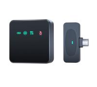Zhdbchyuu Wireless Microphone Pro: +ENC Noise Cancellation, Plug & Play Clip-on Design for HD Vlogging A:Black