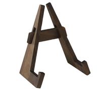 Zhdbchyuu Wooden Plate Racks, Decorative Display Stands, Showcase Stands, Photo Frame Stands, Cookbook Shelves Walnut Wood Color