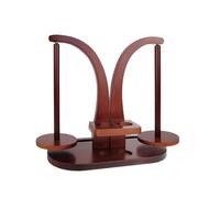 Zhdbchyuu Wooden Yarn Holder for Crocheting and Knitting, Yarn Spinner with Double Magnetic Spindle and Phone Stand