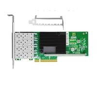 Zhdbchyuu X710-DA4 PCIe X8 LAN Ethernet Card +10 Gigabit Quad Port NIC Fiber Network Adapter for Server NAS ESXi FreeNAS