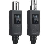 Zhdbchyuu XLR Transmitter and Receiver Plug-on Wireless Microphone System for Dynamic/Condenser Microphone, Electric Guitar/