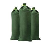 ZHDOKA Lot de 10 sacs de sable de protection contre les inondations - 30 x 70 cm - Avec bande élastique - Sacs en toile épaisse pour ouragan inondation