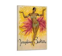 ZHDZK Toile Tableau Josephine Baker Colore raro Poster Decorazione Soggiorno Camera da letto Pittura Senza Cornice (60x90cm,Sans cadre)