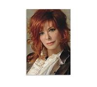 ZHDZK Toile Tableau Mylène Farmer Poster Canvas Wall Art Room Pictures for Bedroom Gifts Decor Senza Cornice (50x70cm,Sans cadre)
