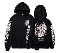 zhedu Anime AOT Sweats À Capuche Amples Et Décontractés pour Hommes Et Femmes Sweat-Shirt À Manches Longues AOT Y2K Streetwear (TP,Color 01)
