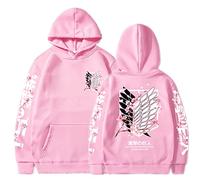 zhedu Anime AOT Sweats À Capuche Amples Et Décontractés pour Hommes Et Femmes Sweat-Shirt À Manches Longues AOT Y2K Streetwear (M,Color 04)