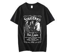 zhedu Anime Bungo Stray Dogs T-Shirt 3D Imprimé été Hommes Femmes T-Shirt Mode Surdimensionné Hip Hop Enfants Streetwear Garçon Vêtements (L,Color 01)