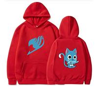 zhedu Anime Fairy Tail Imprimé Hip Hop Sweat à Capuche Pull Décontracté à Manches Longues Hommes/Femmes Sweats Surdimensionné (3XL,Color 06)