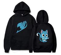 zhedu Anime Fairy Tail Imprimé Hip Hop Sweat à Capuche Pull Décontracté à Manches Longues Hommes/Femmes Sweats Surdimensionné (XS,Color 01)