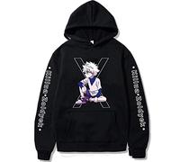 zhedu Anime Hunter X Hunter 2D Sweat à Capuche Imprimé Hommes Femmes Enfants Sweats Garçon Fille Enfants Pull à Manches Longues Hauts (XL,Color 01)