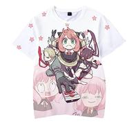 zhedu Anya Forger Enfants 3D Kawaii Imprimer T-Shirts Spy X Family Garçons Filles Enfants Mignon Dessin Animé Mode Y2k T-Shirts Graphiques (150 cm,Color 05)