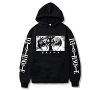 zhedu Death Note Anime Sweat à Capuche Imprimé Décontracté à Manches Longues Sweat Harajuku Streetwear Hauts Pulls à Capuche (S,Color 01)