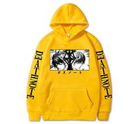 zhedu Death Note Anime Sweat à Capuche Imprimé Décontracté à Manches Longues Sweat Harajuku Streetwear Hauts Pulls à Capuche (S,Color 03)