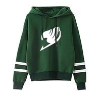 zhedu Fairy Tail Pull Rayé À Manches Longues avec Personnalité Sweat À Capuche Décontracté De Haute Qualité De Style Dessin Animé Preppy (TTP,Color 05)