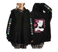 zhedu Hunter X Hunter Cardigan Zippé HxH Manga À Capuche Killua Zoldyck Vêtements Imprimés À Manches Longues Y2k Anime Unisexe Streetwear (XS,Color 04)