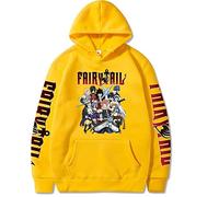 zhedu Japonais Anime Fairy Tail Kawaii Femme Sweat à Capuche Manga Graphique Hoodies Femmes Hommes Mode Pulls Drôle De Bande Dessinée Vêtements (XS,Color 06)