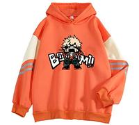 zhedu My Hero Academia Katsuki Bakugo Sweat à Capuche Style Japonais Anime Sweat Unisexe Drôle Harajuku Pull Décontracté Hommes Femmes (L,Color 3)