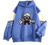 zhedu My Hero Academia Katsuki Bakugo Sweat à Capuche Style Japonais Anime Sweat Unisexe Drôle Harajuku Pull Décontracté Hommes Femmes (XXL,Color 5)