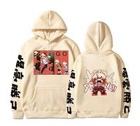 zhedu My Hero Academia Sweat à Capuche Bakugo Katsuki Cool Graphic Print Pull Unisex Fashion Personality Sweat Casual Streetwear Anime Hoodie (Color 07,L)
