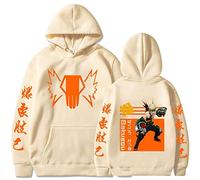zhedu My Hero Academia Sweat à Capuche Bakugo Katsuki Cool Imprimé Graphique Pull Unisexe Mode Personnalité Sweat Décontracté Streetwear Anime à Capuche (Color 07,XXS)
