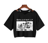 zhedu My Hero Academia Tshirt Mignon Anime Boku No Hero Academia Tshirt Cool Todoroki Graphique Tshirt Manga Haut Tshirts Femme (M,Color 05)
