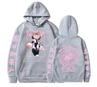 zhedu Sweats À Capuche My Hero Academia Harajuku OCHACO URARAKA Vêtements De Rue À Manches Longues Imprimés en 2D Mignons De Style Universitaire D'anime (TP,Color 04)