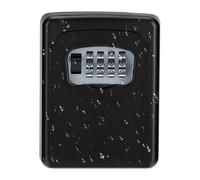 ZHEGE Boite a Clé Avec Code Fixée au Mur, Boite à Clé Sécurisé (Noir) | Boite a Cle Murale, Rangement Pratique pour Clés et Cartes. Adaptée au Garage, Jardin, Extérieur, Immeubles et Commerces