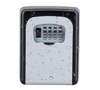 ZHEGE Boite a Clef Avec Code, Boite a Clefs Securisee Exterieur (Gris) | Murale, De Rangement De Clés, Résistant Aux Intempéries, Boite ombinaison pour Le Bureau, Maison, Airbnb, Travaux