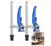 ZHEHNSA 2pcs serre joint menuisier 20mm pour table multifonctions, serres-joints rapide de levier en alliage d'aluminium, rcrochet de maintien établi 20 mm pour meuler, couper，plage de serrage 160mm