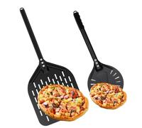 ZHEHNSA Ensemble de Pelles à Pizza Perforées en Aluminium avec Poignées Confortables et Amovibles 7in et 12in pelle a pizza pour Retourner et Transférer les Pizzas