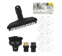 ZHEHNSA Lot de 8 pour compatible Karcher SC1 SC3 SC5 SC4 SC2 Accessoires de buse manuelle 2.884-280.0, brosse de nettoyage, brosse ronde, chiffon en fibre, pièces de rechange