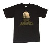 zhen xin cai Dawn of The Dead Distressed Zombie Head Black T Shirt New Romero Movie T-Shirt Black 3XL