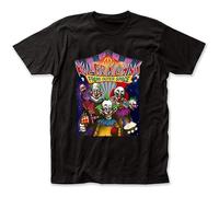 zhen xin cai Killer Klowns from Outer Space T Shirt Horror Halloween 80s Black T-Shirt Black M