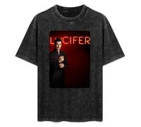 zhen xin cai Lucifer TV Show Poster T for Men T-Shirt Black L
