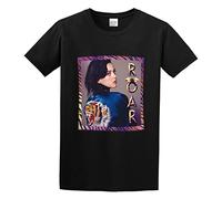 zhen xin cai Roar Song The Katy Perry Letter Loose Interesting Trend Family T-Shirt Black M